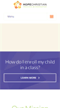 Mobile Screenshot of hopechristianpreschool.org